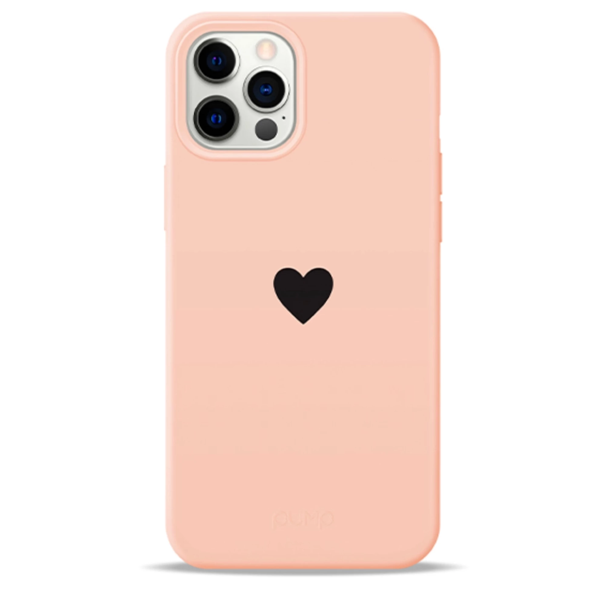 Чехол Pump Silicone Minimalistic Case for iPhone 12 Pro Max - Black Heart (PMSLMN12(6.7)-6/259)